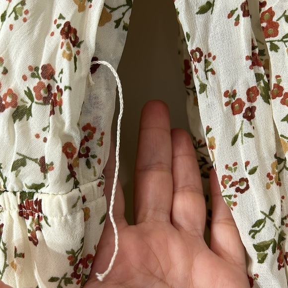 Gracemade Damaris faux wrap long sleeve Dress Floral women’s size medium new nwt - Picture 6 of 11